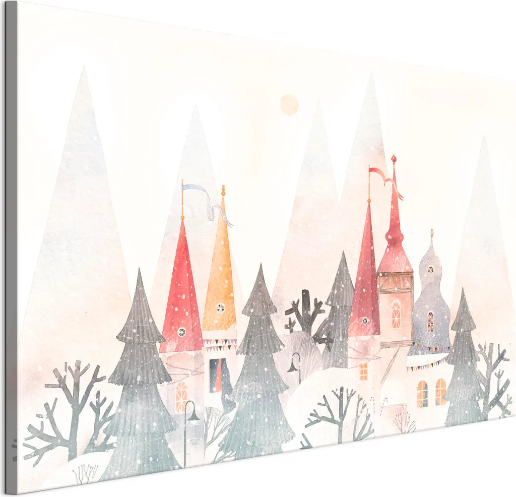 Quadro su Tela LUMASOUL 90x60 cm: Arredo Moderno Motivo Invernale