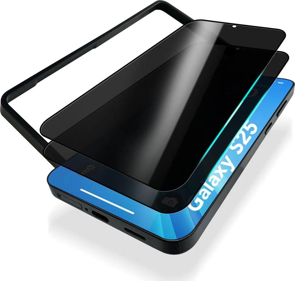 NALIA AntiSpyX per Samsung Galaxy S25 - Vetro protettivo per la privacy - modello incluso