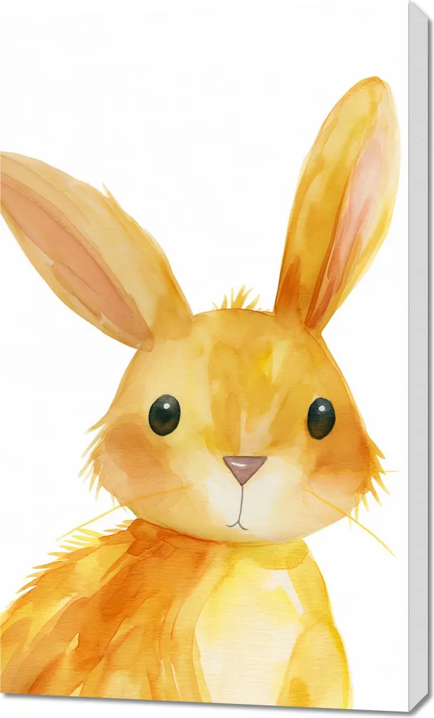 Tableau Petit lapin mignon 60x100 - Habillez vos murs blancs avec douceur