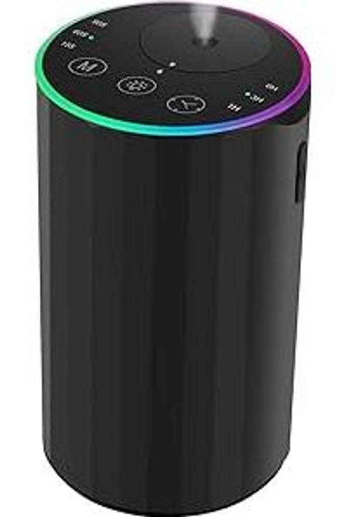Wasserloser Diffuser, Tragbarer Aroma Diffuser kabellos, LED-Ambientebeleuchtung,USB Wiederaufladbarer Aroma Diffusor 3 Countdown-Timer 3 Nebel Ebe...