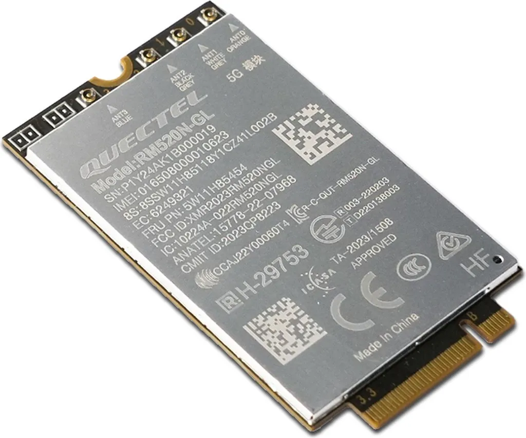 Finissez-en avec le Wi-Fi Lent : Carte 5G Lenovo Quectel RM520N-GL M.2