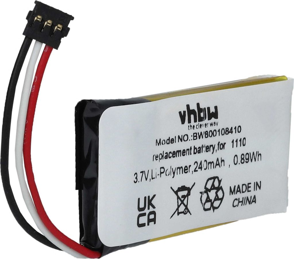 vhbw Akku kompatibel mit Logitech H600 Wireless Headset Kopfhörer (240 mAh, 3,7 V, Li-Ion)