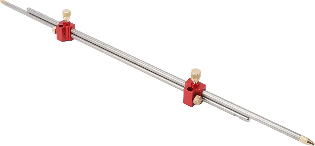 Règle alu 3 en 1 haute précision avec fonction traçage d'angle et cercle