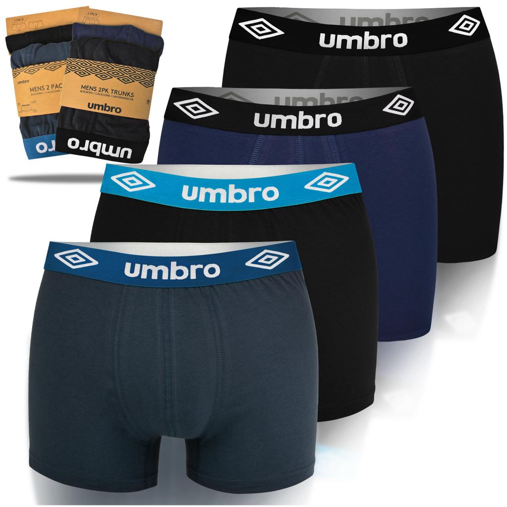 UMBRO Pánské boxerky 4 ks Bavlněné spodní prádlo Mix barev Obrázek produktu 