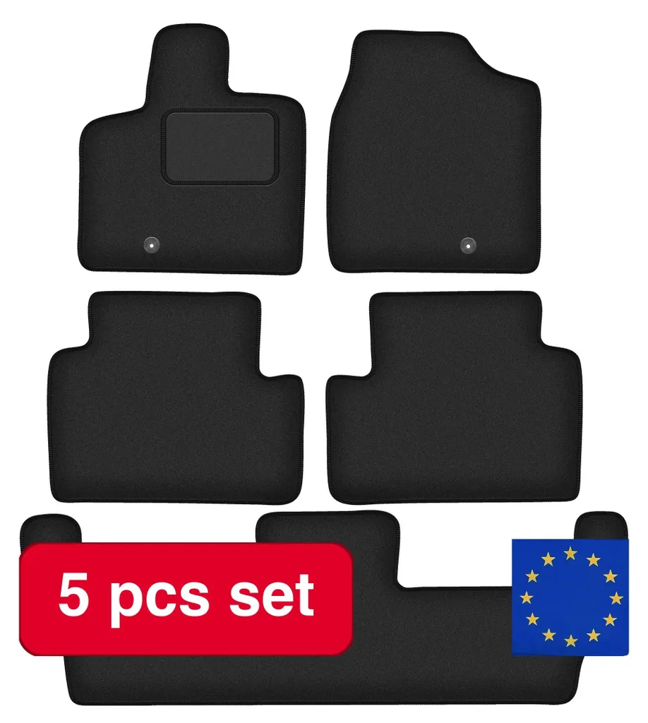 Remplacer vos tapis usés de Chrysler Town & Country IV en velours noir