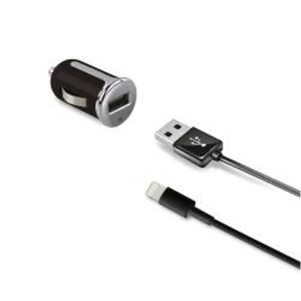 Caricatore Auto Celly CCUSBLIGHT 12W con Cavo Lightning Certificato