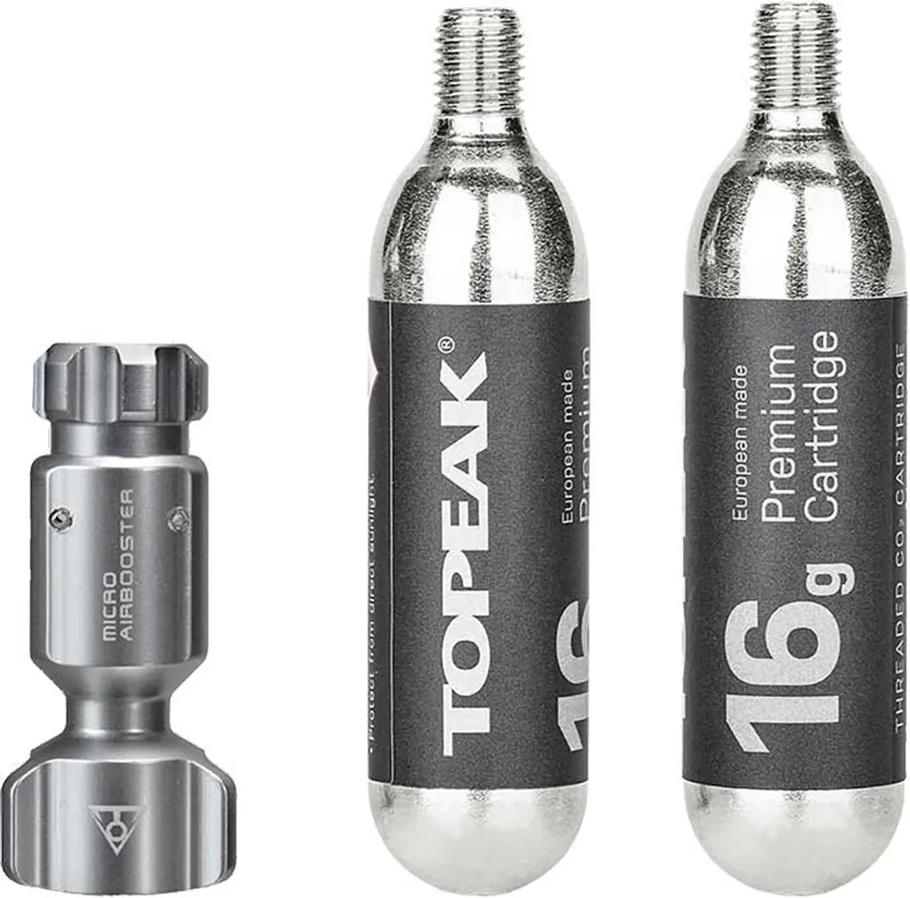 Topeak Ninja Master+ Co2 Noire - Support de Gonflage Discret et Robuste - 4