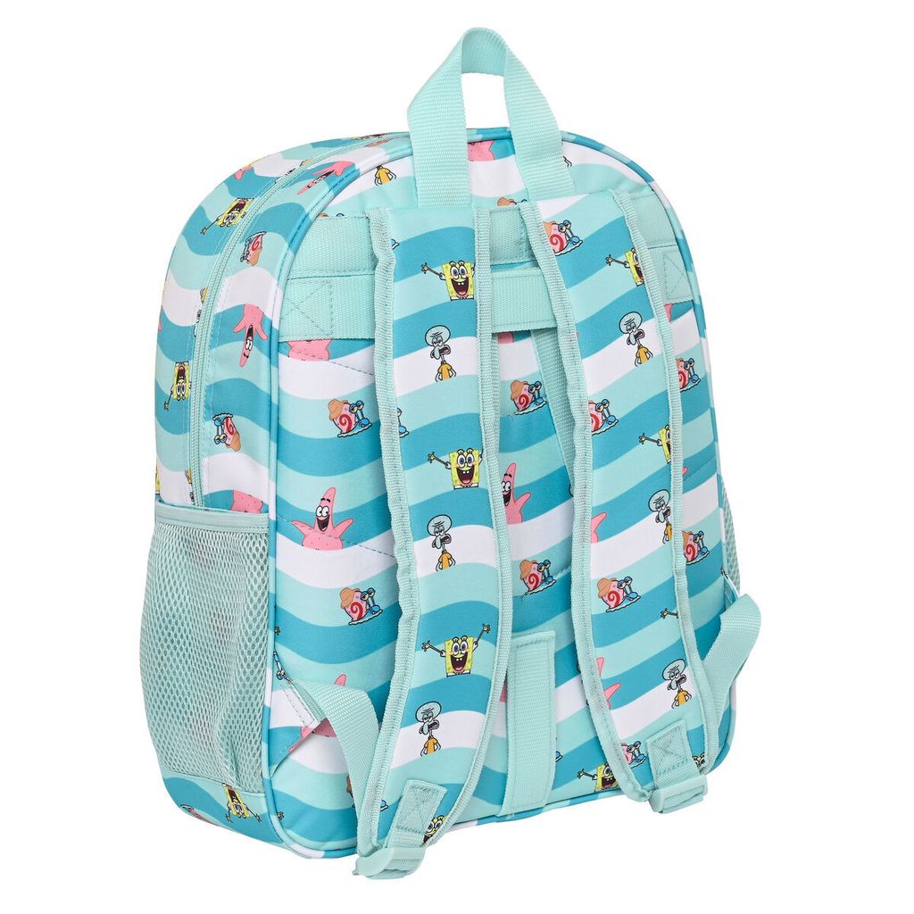 Schulrucksack Spongebob Stay positive Blau Weiß (32 x 38 x Produktbild 2