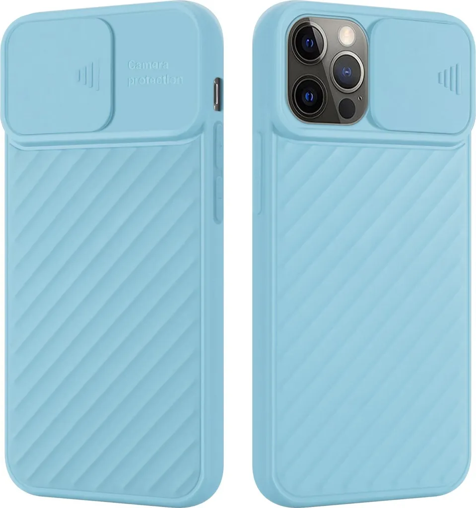 Cover iPhone 13 PRO Cadorabo TPU Turchese - Protezione Fotocamera Slim