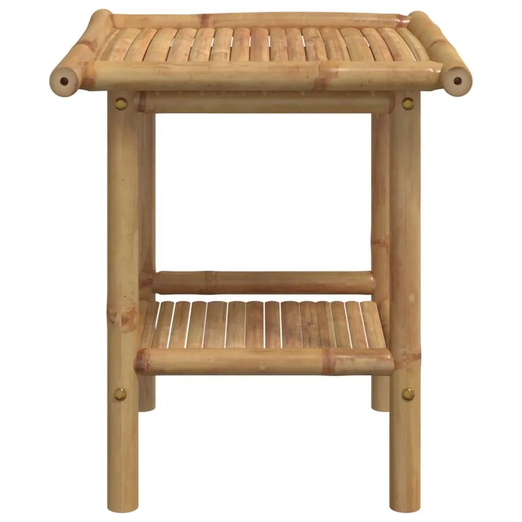 Table basse bambou 45 cm résistante à l'eau pour éviter taches et usure - 4