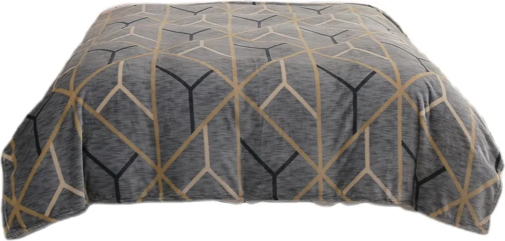 Coperta 160x200 Decorativa Geometrica Grigio