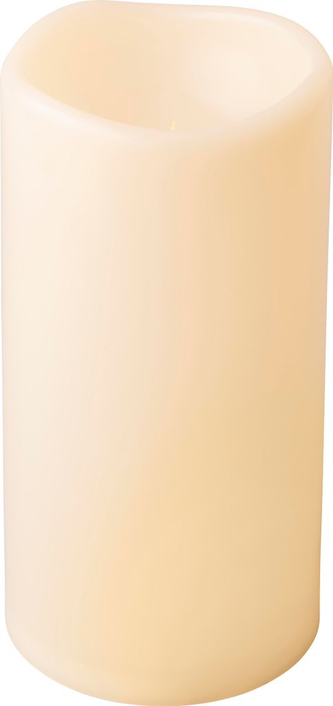 Lumineo Riesen LED-Kerze Cremeweiß Ø 12,5 cm 25 cm - Produktbild 