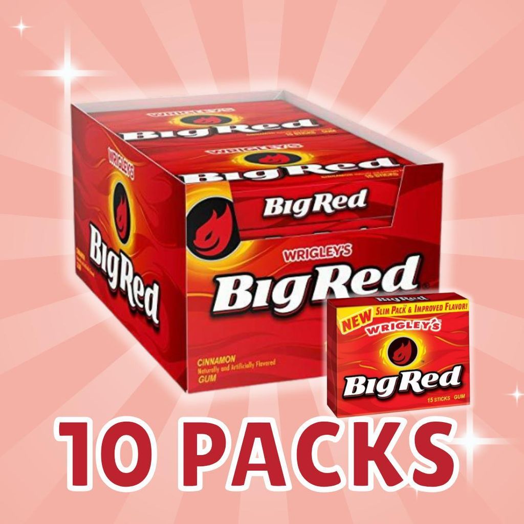 10x Wrigley’s Big Red Kaugummi – Cinnamon – 10x 15 Sticks + Produktbild 
