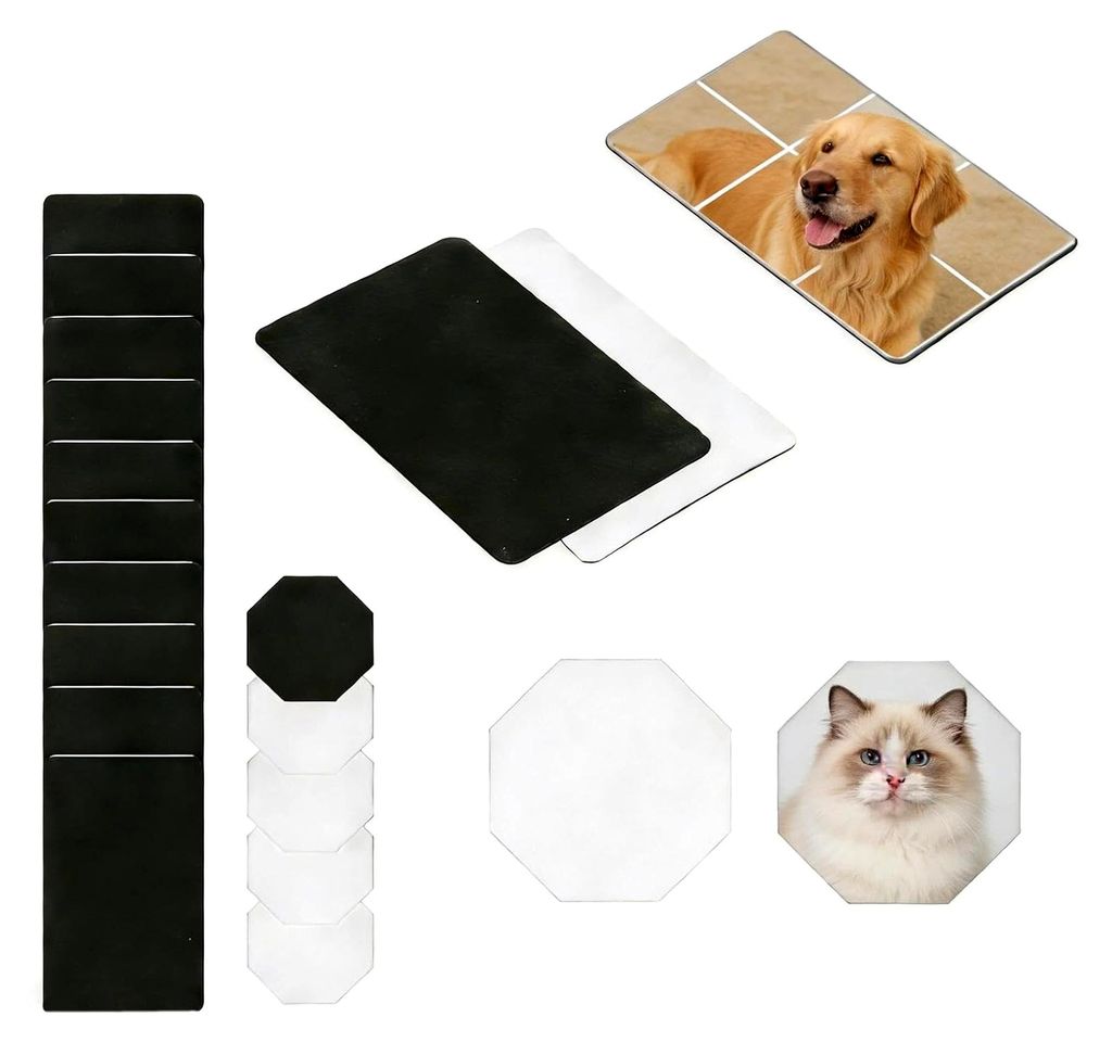 Selbstgestaltbare Magnete, 15 Stück Fotomagnete, Sublimationsmagnete, Personalisierte Kühlschrankmagnete, Geeignet für Kühlschränke und Waschm...