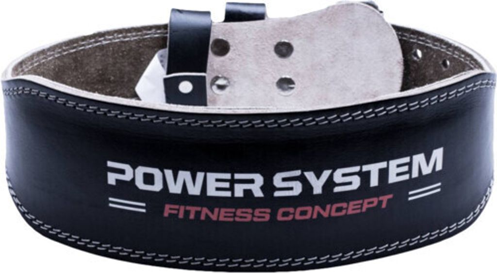 Power System Weightlifting Belt Power PS 3100 schwarz M (medium) / Gürtel / Qualitäts-Gewichthebergürtel aus erstklassigem, dickem Büffelleder