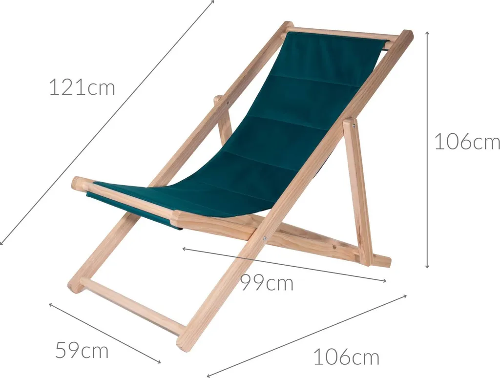 Chaise longue bois MATALA - Solution confort pour mal de dos en extérieur - 9