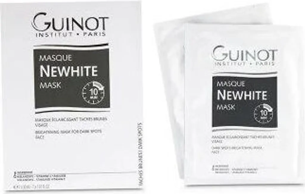 Masque Newhite 7 pièces éclaircissant GUINOT anti-taches {Link: source https://guinot.com} - 2