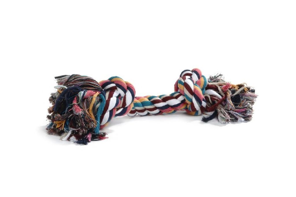 Beeztees Spieltau - Hundespielzeug - 4 Knoten - bunt - ca. 360 g -