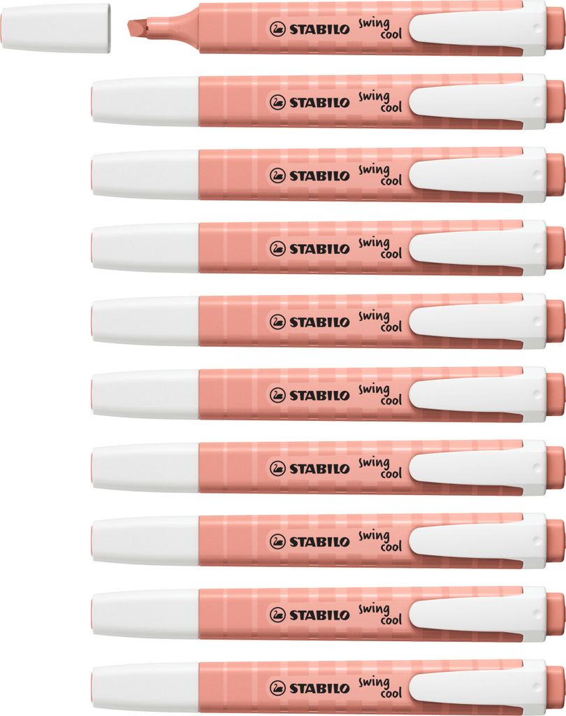 STABILO Textmarker - swing cool NatureCOLORS - 10er Pack - siena