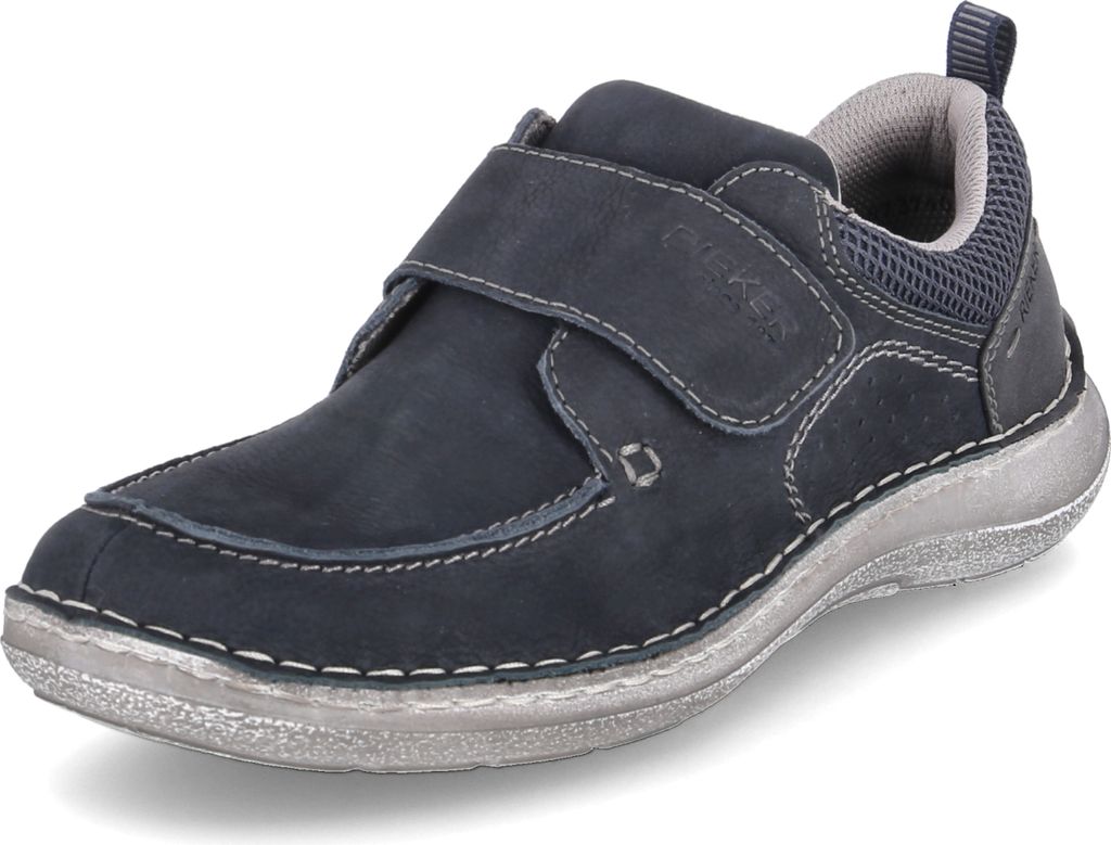 Rieker Slipper - Blau Veloursleder Größe: 41 Normal Produktbild 16