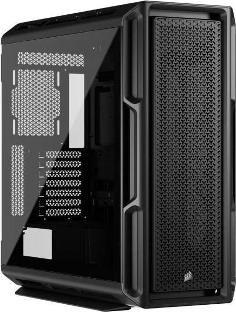 PC Gehäuse, CORSAIR 5000T Serie, Midi-Tower, Schwarz, Kompatibel mit ASUS BTF, MSI Project Zero, Gigabyte Project Stealth