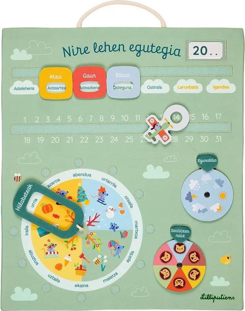 Lilliputiens Baskischer Kalender Durchsichtig Durchsichtig One Size