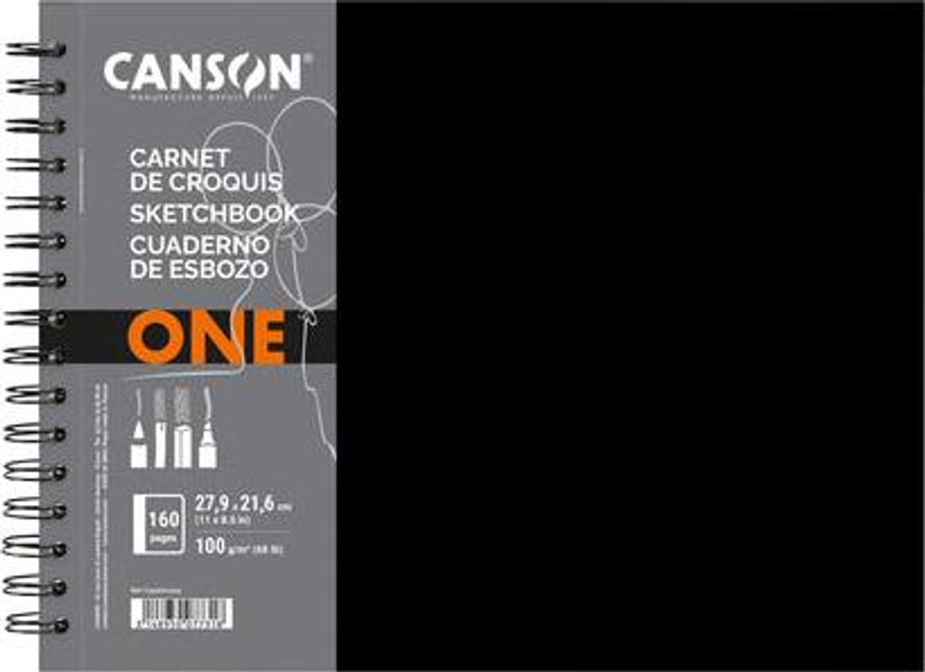 CANSON C312200L024 CANSON Sketchbook ONE, 279 x 216 mm, Obrázek produktu 