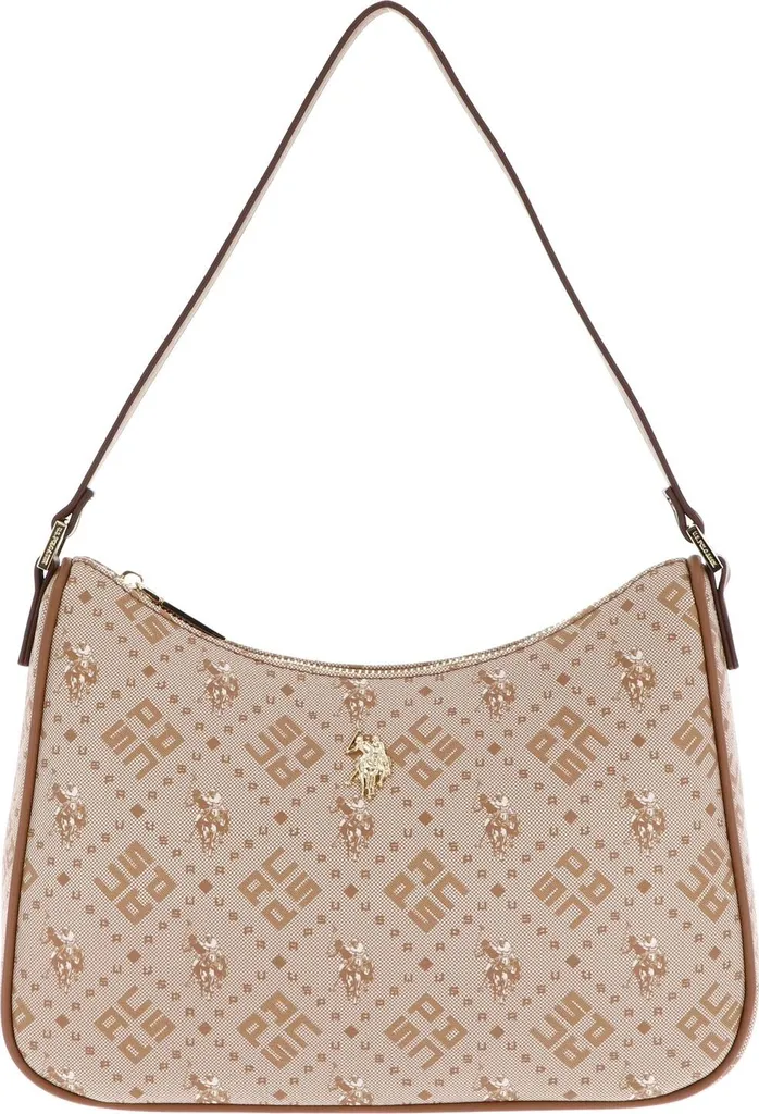 U.S. POLO ASSN. New Hampton Hobo Bag Biscuit - Sac à épaule marron clair