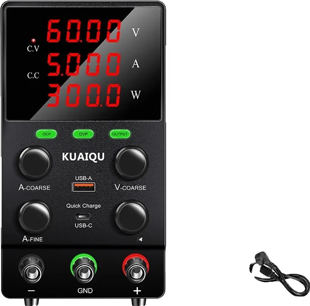 Alimentation réglable 60V 5A pour réparation et tests de circuits