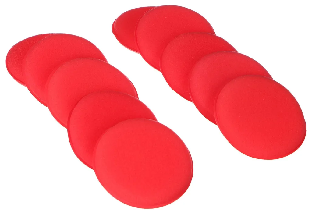 Tampons applicateurs de cire auto - Set de 10 éponges de lustrage douces