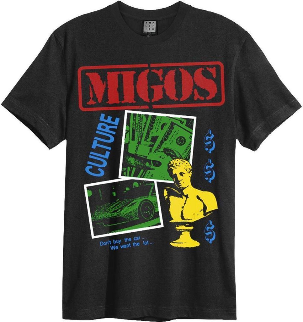 Amplified - "Culture" T-Shirt für Herren NS5734 (L) (Schwarz)