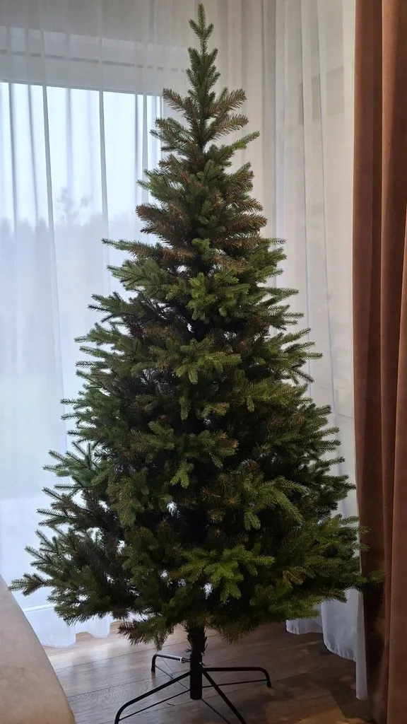 Sapin Noël Artificiel 220 cm sans Perte d'Aiguilles Aspect Naturel