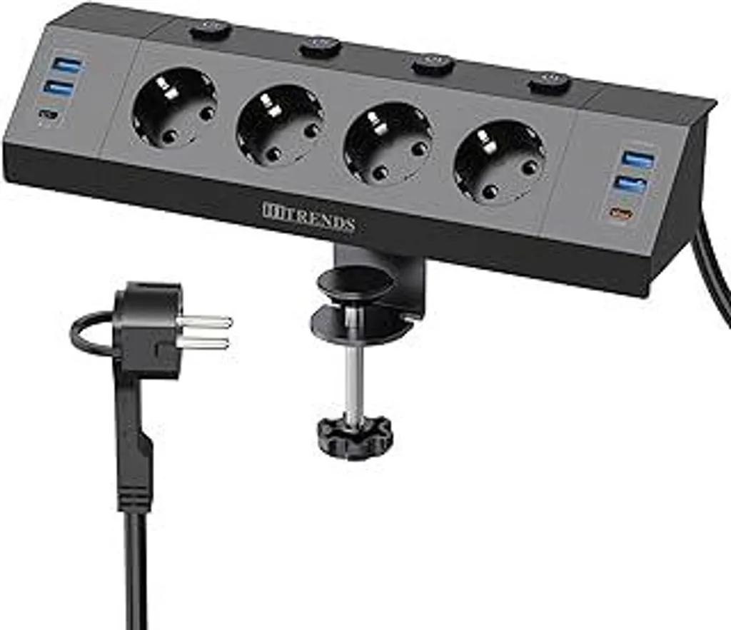 Presa Multipla Sicura per Casa: 10 in 1 con USB-C e Protezione Bambini