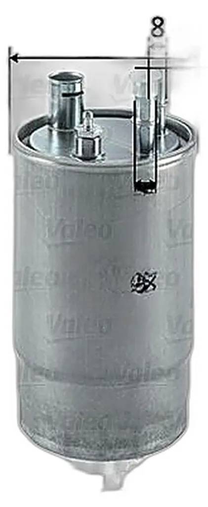 Filtre à carburant VALEO 587543 pour FORD KA RU8 - Filtration en ligne
