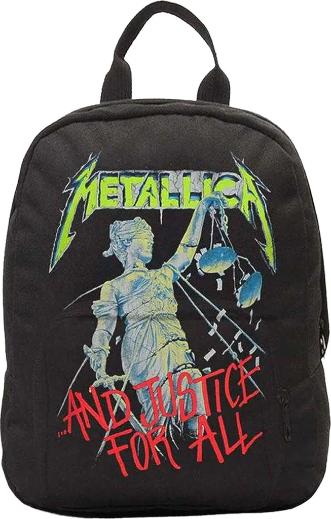 Sac à dos Metallica Noir Mini RO14409 avec Imprimé Justice For All HD