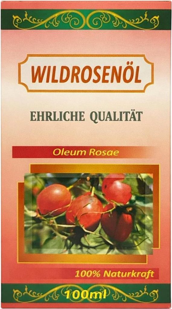 Hagebuttenöl Wildrosenöl Natur 100 ml. Kalt gepresst Produktbild 