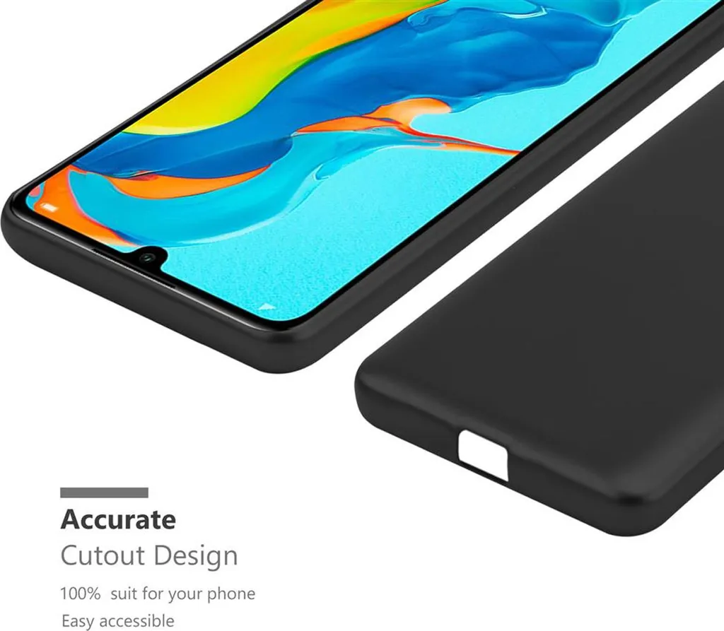 Custodia Cadorabo Huawei P30 Lite: Cover Silicone TPU Nero Robusta - 6
