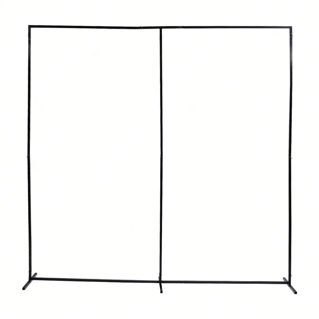 Hochzeitsbogen - Metall-Hintergrundständer - 2,3 m x 2,3 m - Stabiler Eisenrahmen - Für Zeremonie, Party & Foto - Schwarz
