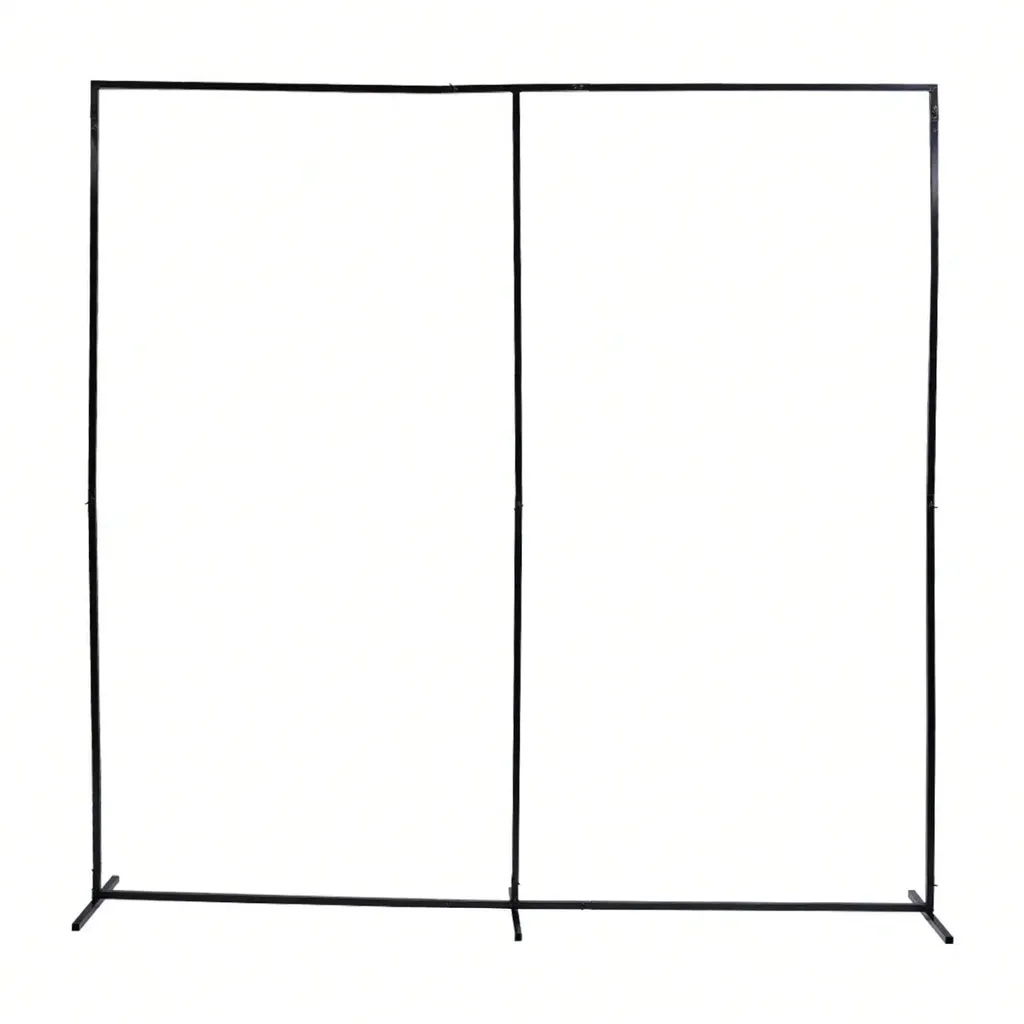 Support de mariage stable en fer 2,3m - Arche robuste anti-basculement noir