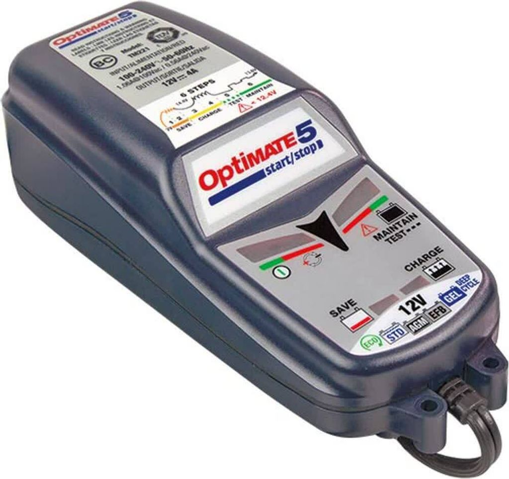 OPTIMATE Autobatterie Ladegerät Batterieladegerät für KFZ Motorrad TM220-4A