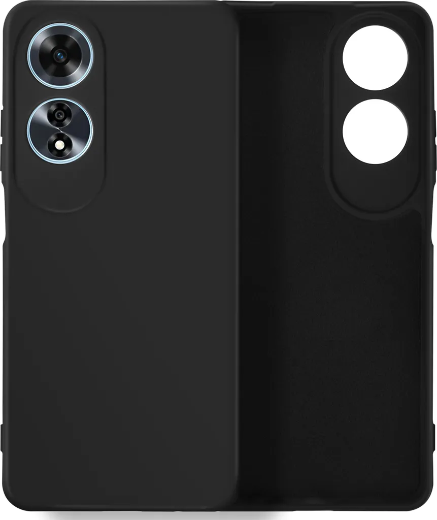 Miglior Prezzo Cover Oppo A60 Avizar - Silicone Soft Touch Nero