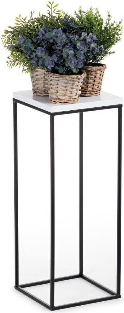 Howhomely Portafiori in metallo 60 cm bianco design moderno Immagine del prodotto 