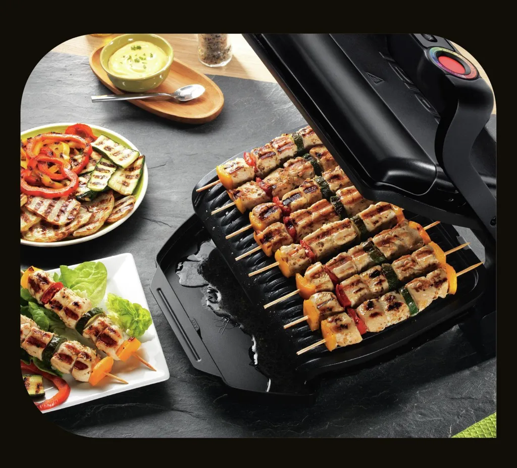Grill électrique Tefal GC7148 Optigrill+ avec accessoire Snacking & Backing - 18