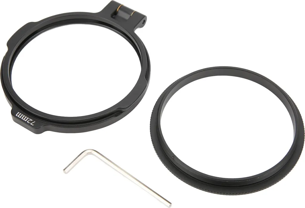 Porte-filtre d'objectif 72mm robuste avec bague d'adaptation rapide - 2