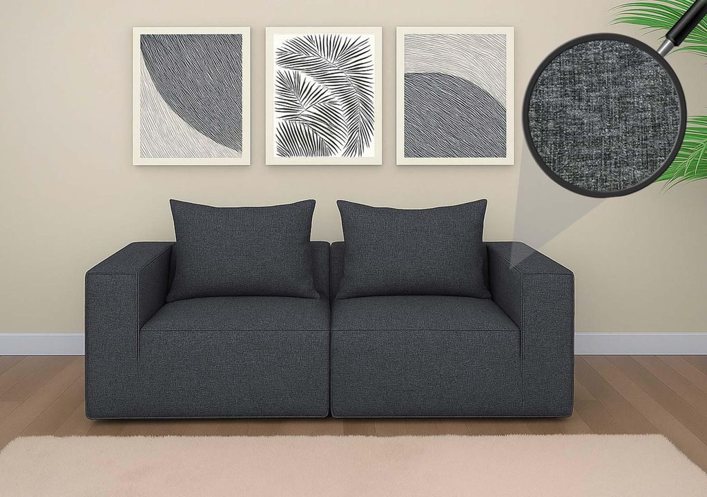 2er-Sofa/Zubehör für Sofa HWC-O54, Couch 2-Sitzer Produktbild 