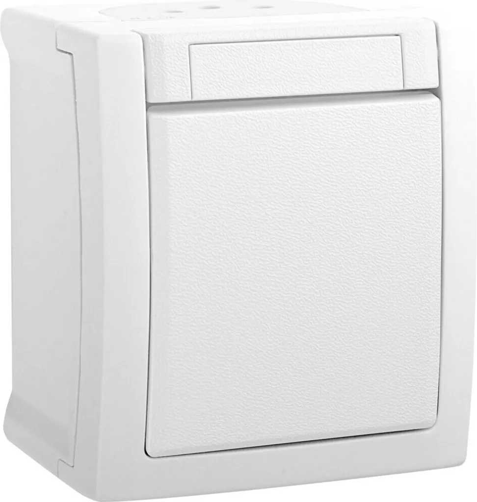 Interrupteur FR Snap-on Blanc 90591104-DE - Commutateur encastrable