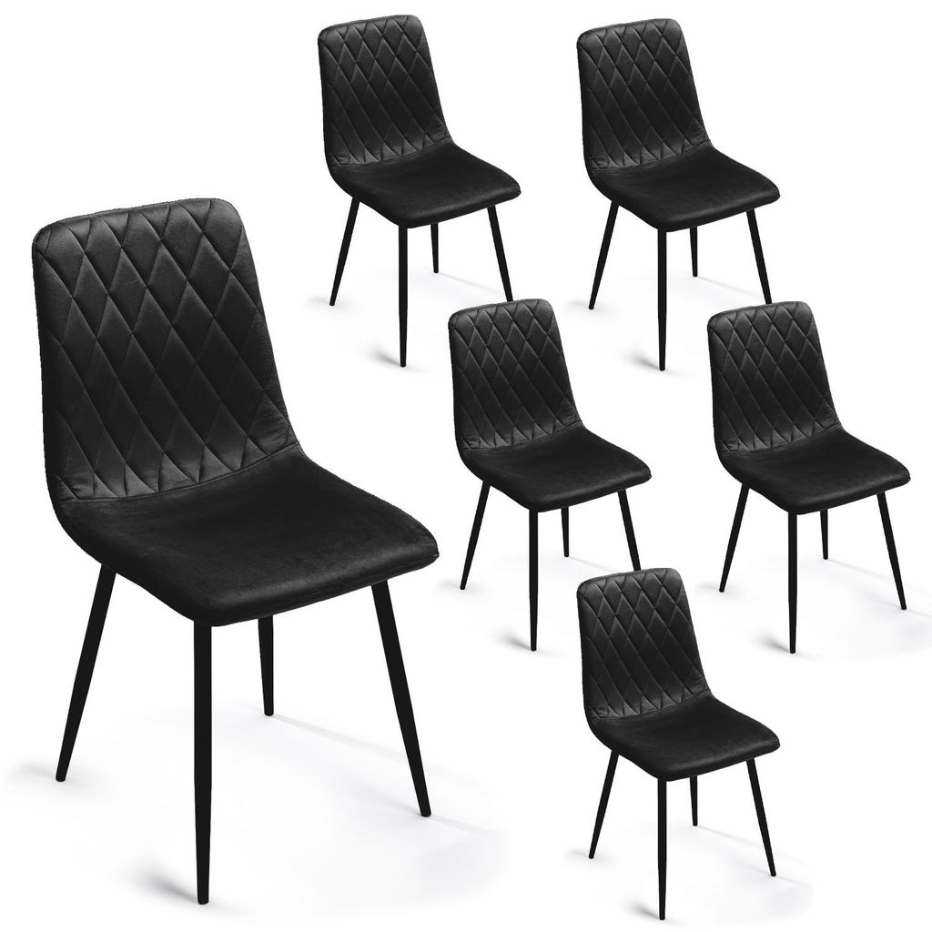 Lina® Elisia Esszimmerstuhl im modernen Design - Samt - Produktbild 