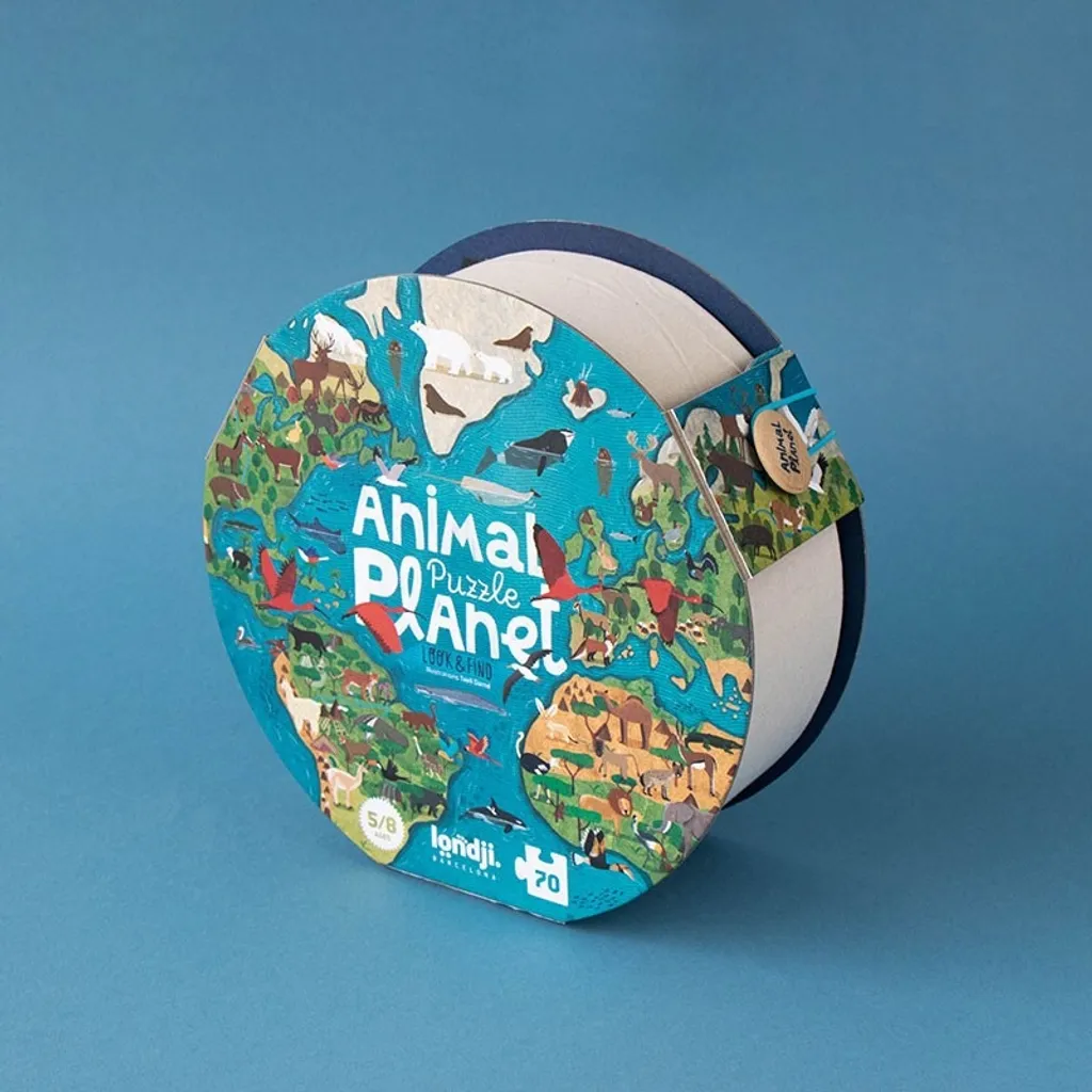 Puzzle Planète des animaux Londji : Grand jeu écoresponsable 150 pièces