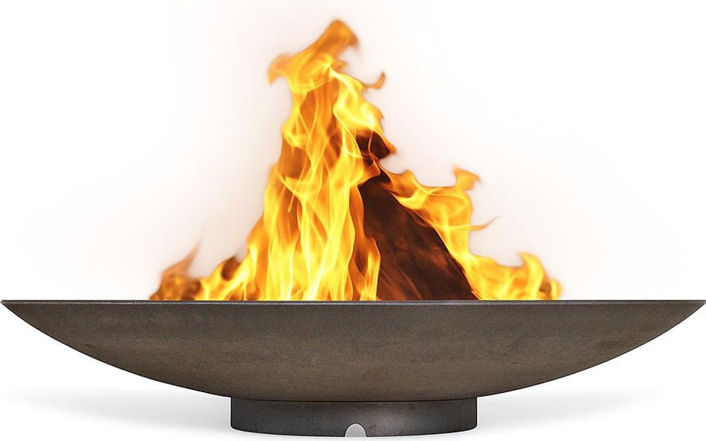 CLGarden Feuerschale 100 cm groß aus Cortenstahl 2,5 mm Feuerstelle rund Metall Feuer Schale für den Garten