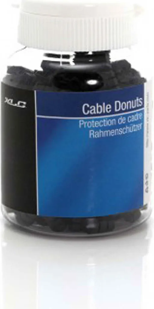 Donuts de Câble en Caoutchouc Noir XLC SH-X09 - Pack de 200 Pièces